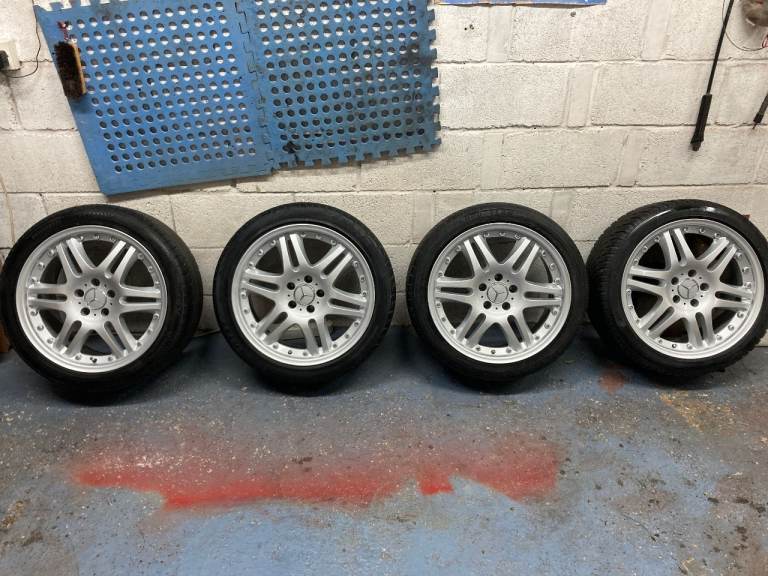 MERCEDES REPLICA BRABUS MONOBLOCK 18" ALLOY WHEELS 18x8.5J ET35 5x112 AND TYRES