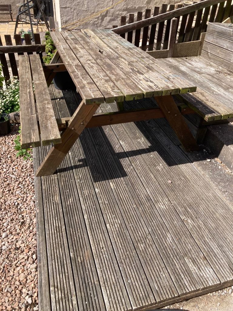 Wooden Picnic Table garden furniture set