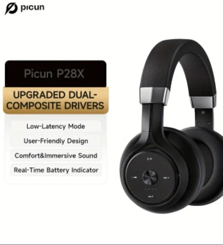Picun Wireless Over-Ear Headphones.