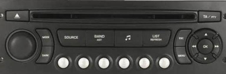 Citroën C4 MK1 Factory Stereo Radio (Working, CD, Clock, ISO)