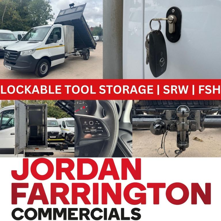 2022 MERCEDES BENZ SPRINTER 315 STEEL BODY SINGLE CAB TOOL POD STORAGE TIPPER 