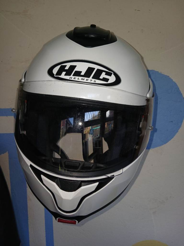 HJC flip up motor bike helmet size L