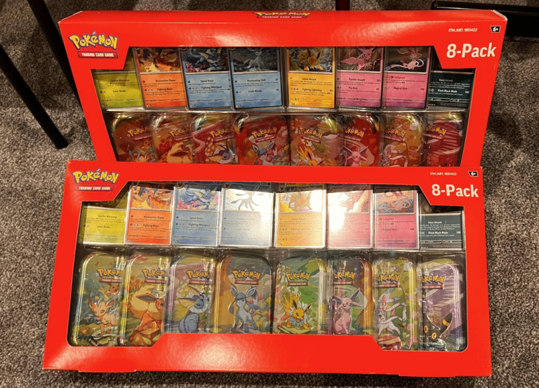 Pokemon TCG: Prismatic Evolutions Costco Mini Tins 8 Pack - New & Sealed