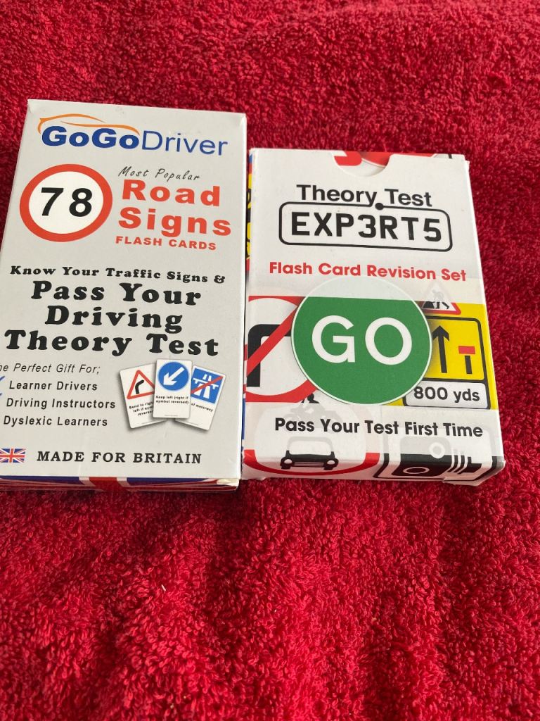 Theory test cards X 2