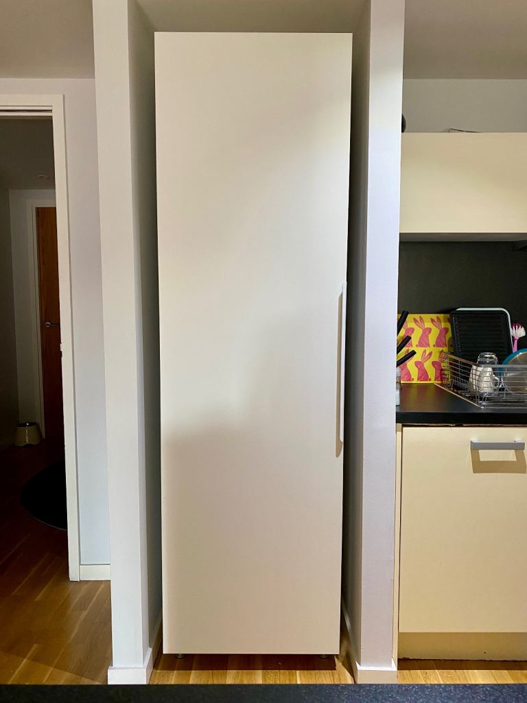 Ikea METOD  High cabinet with shelves, white/Vallstena white, 60x60x200 cm