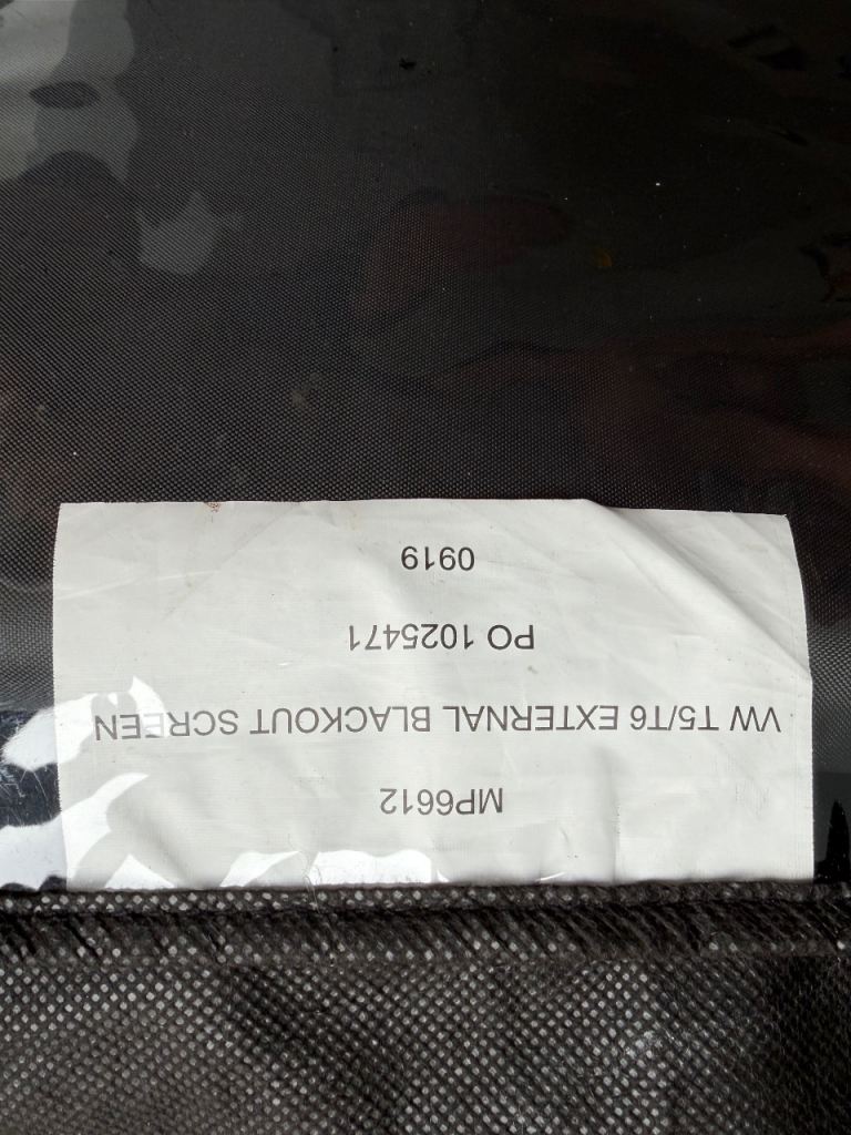 VW campervan T5/T6 thermal blanket screen cover