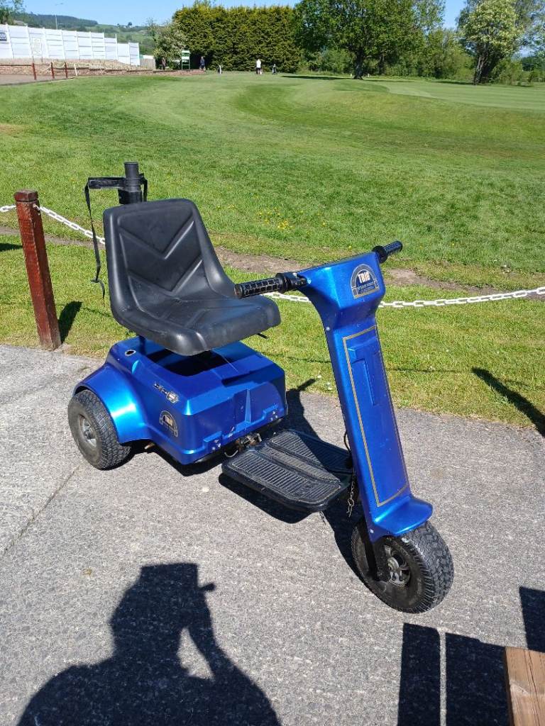 Patterson Trio Single Seat Golf Buggy – Blue, Good Working Order