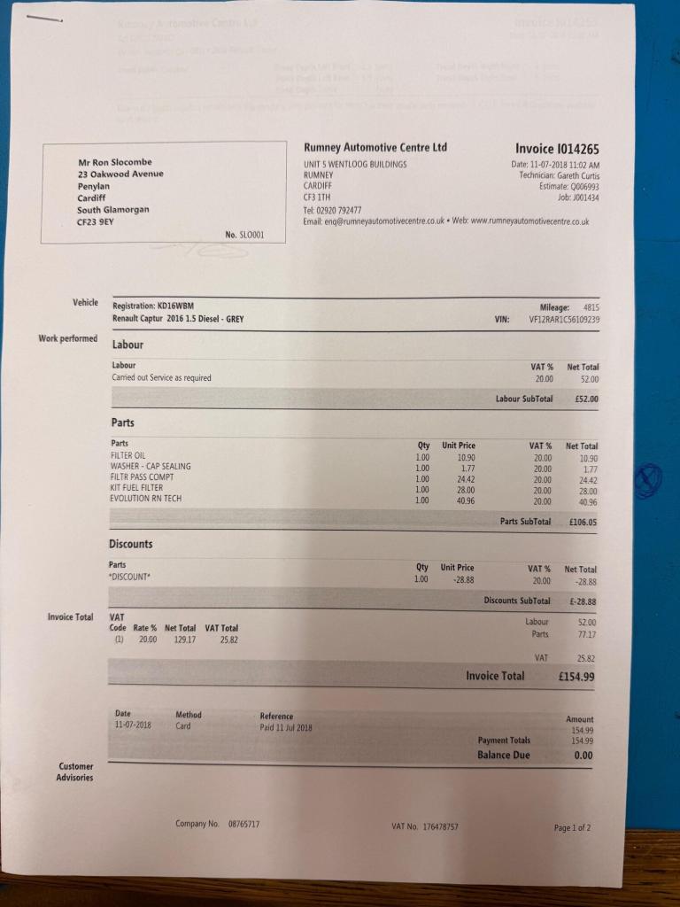 2016 Renault Captur 1.5 dCi 110 Dynamique Nav 5dr HATCHBACK DIESEL Manual