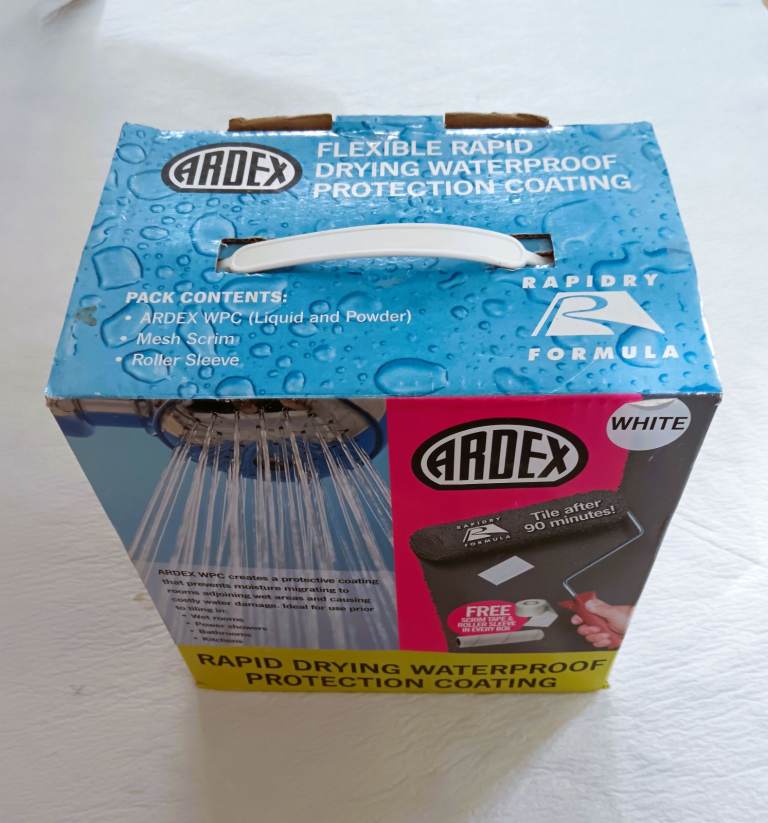 ARDEX Flexible Rapid Drying Waterproof Protection Coating Tanking Kit Shower 10KG WPC Tape Part Used