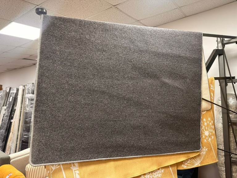 Relay Plain Grey Short Pile Rug - 150x200cm