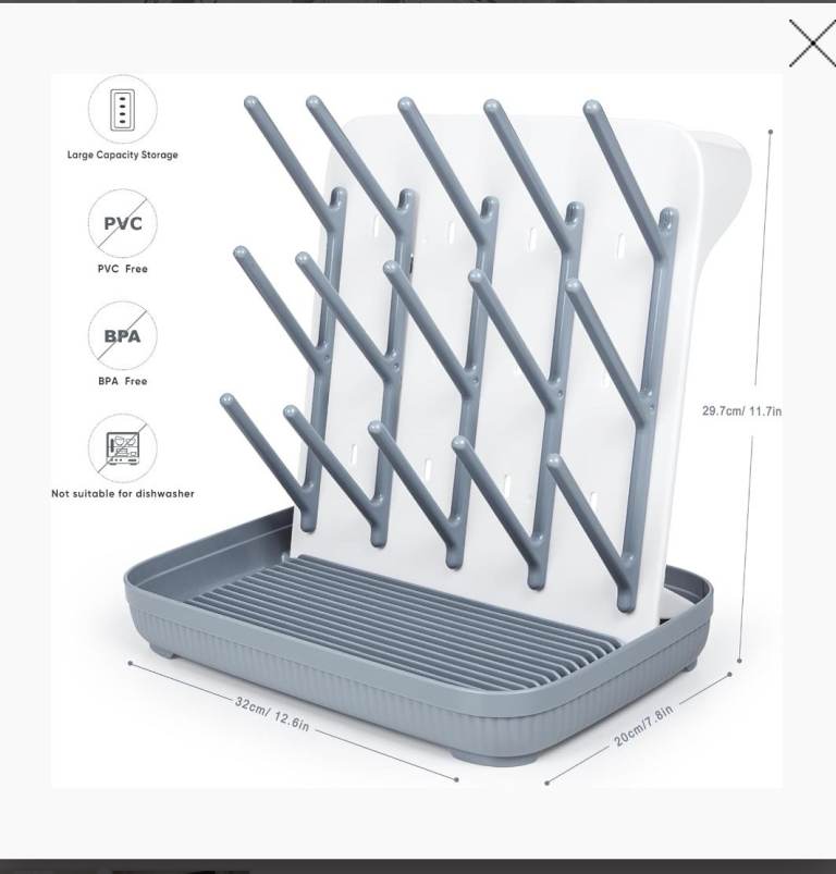 Baby bottle drying rack