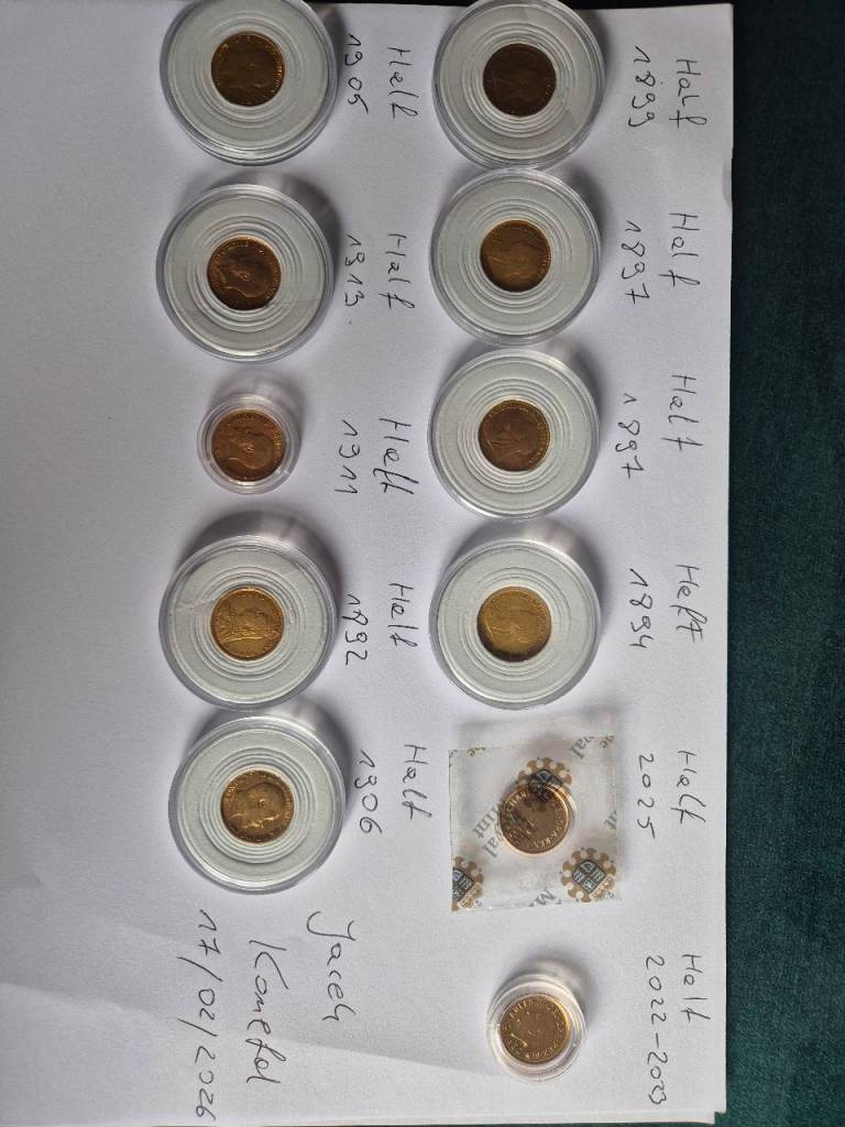 Half sovereign 22ct coin 