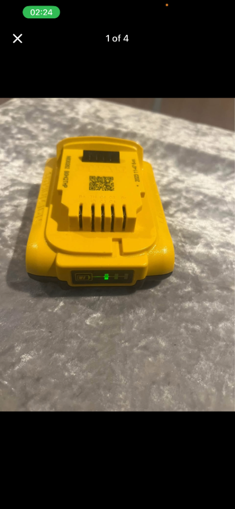DEWALT DCB183-XJ 18v 2.0ah li-lon xr battery / £40 for each battery, batteries are brand new 