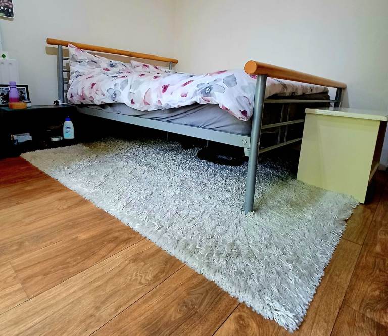 Thick large white rug