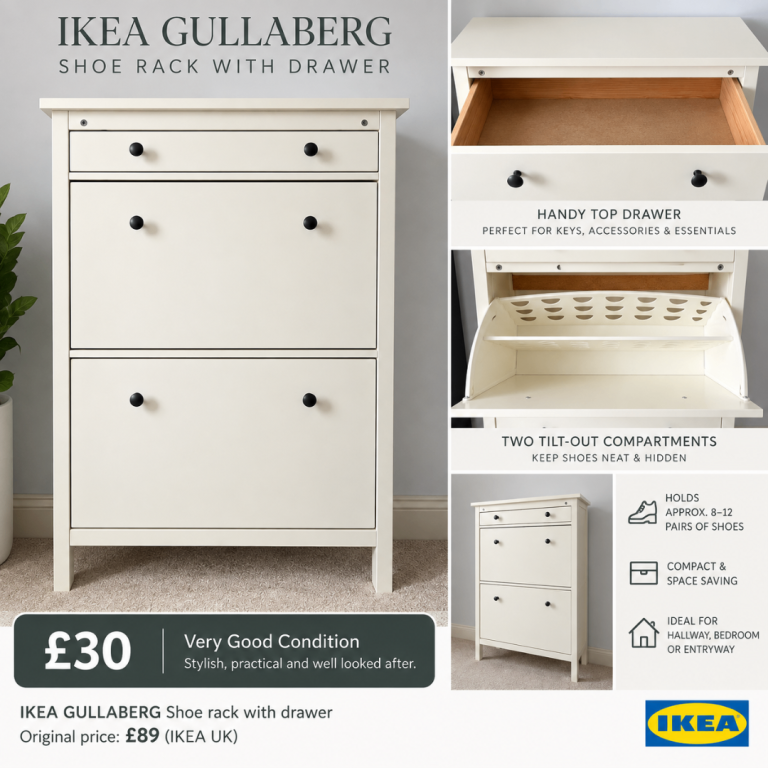 IKEA Shoe Cabinet / Shoe Rack with Drawer – £30