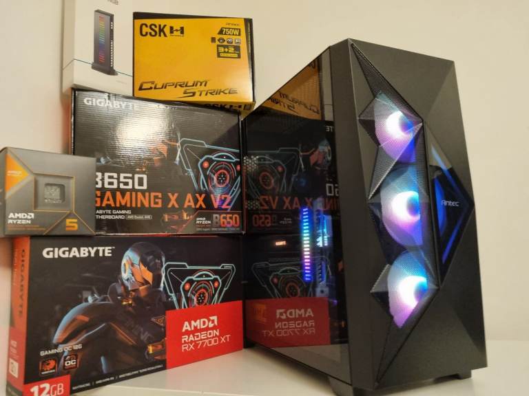 BARGAIN DDR5 GAMING PC RYZEN 5 8600G RX 7700 XT RAM 32GB 4K SSD 1TB COMPUTER AI WORKSTATION DESKTOP