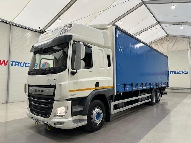DAF CF 340 6x2 Rear Lift Sleeper Cab Curtainsider 
