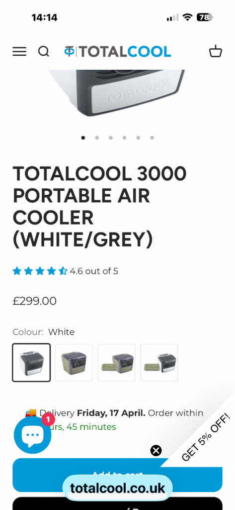 Total Cool 3000 Cooling System