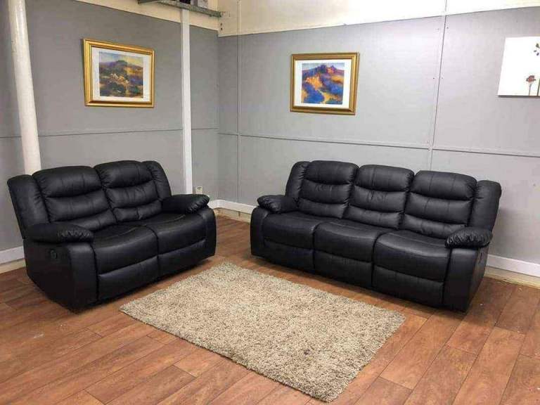 💎 Best Buy At Low Budget Roma Leather 3 Seater & 2 Seater Recliner Sofa in 3 New Colours ]]]