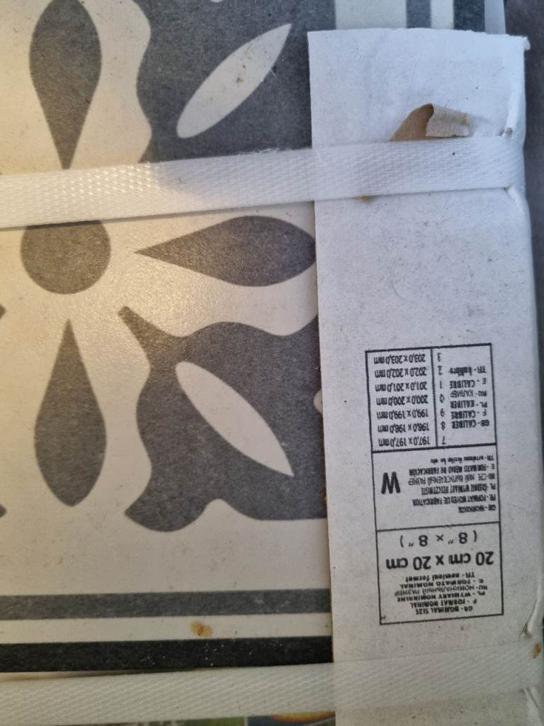 56 new ceramic floor tiles 20cmx20cm 