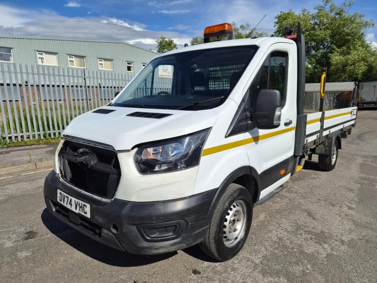 2024 74 FORD TRANSIT 2.0 EcoBlue 130ps Chassis Cab Dropside RWD Damaged Salvage
