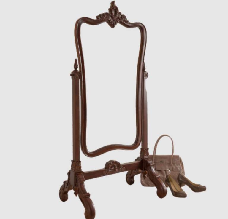 Brand new Mahagony antique french style free standing mirror.. can deliver