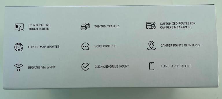 Tom Tom Go camper tour sat nav