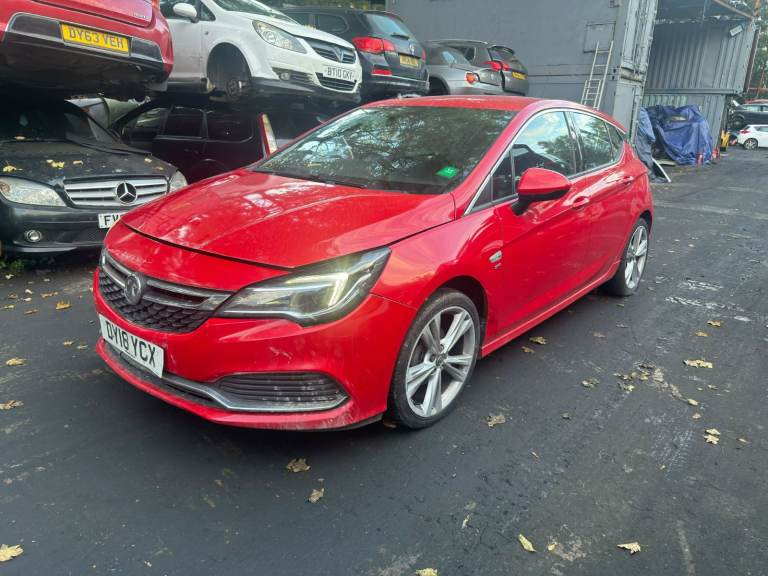 VAUXHALL ASTRA K RED 2018 1.4 PETROL B14 HATCHBACK WING BONNET BUMPER Breaking 