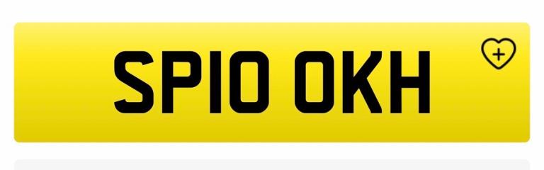 Number plate 