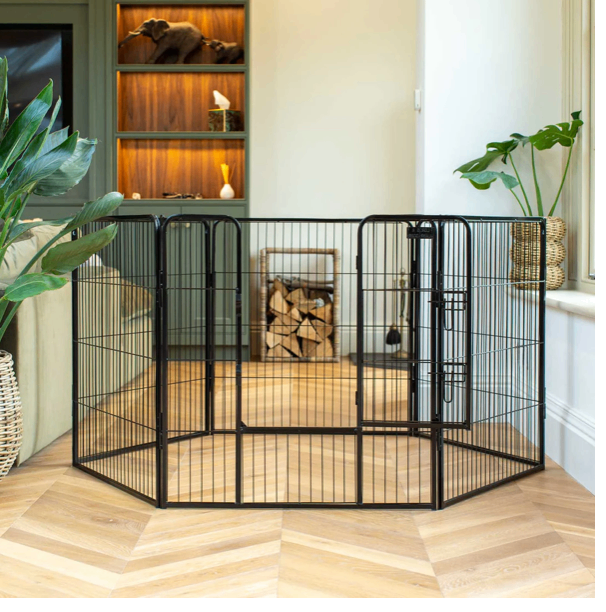 Lords & Labradors 80cm high puppy playpen black