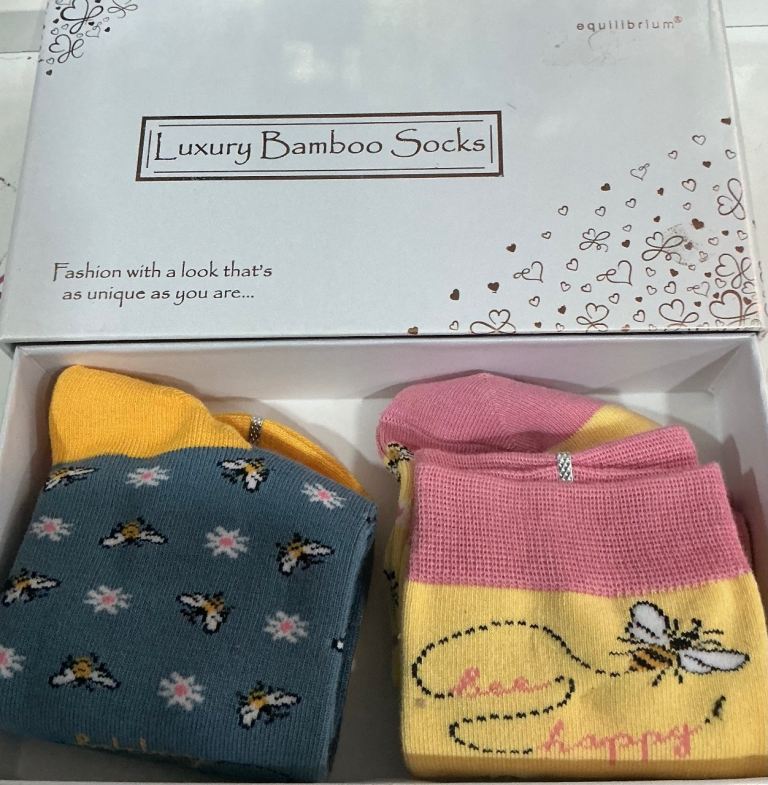 New Equilibrium Luxury Bamboo Socks - Bee Happy Design