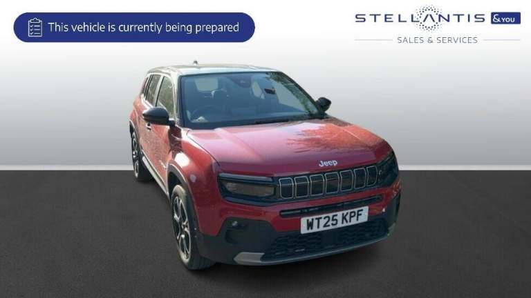 2025 Jeep Avenger 1.2 Summit SUV 5dr Petrol Manual Euro 6 (s/s) (100 ps) SUV Petrol Manual