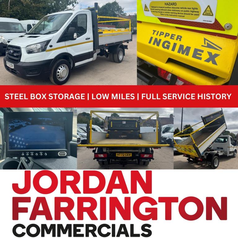 2023 FORD TRANSIT 350 EURO 6 ALLOY INGIMEX BODY RWD DRW SINGLE CAB TIPPER