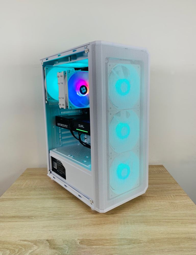 NEW! Ryzen 5 RTX 5050 8GB 512GB SSD+ 1TB 16GB UltraFast High Spec Pc Desktop Computer