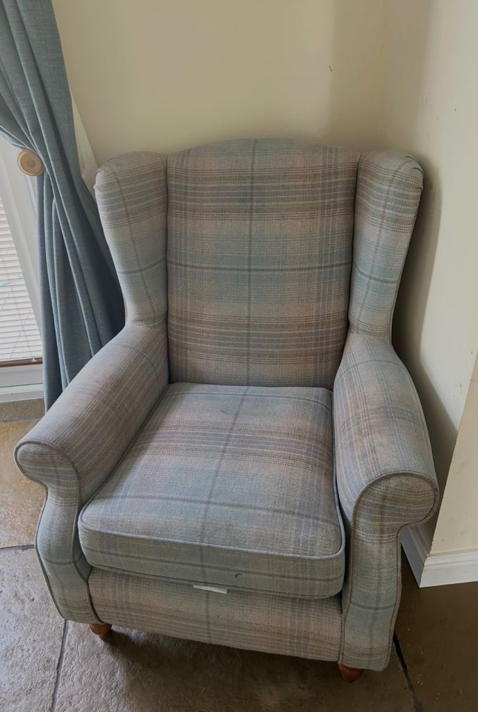 Sherlock highback armchair x 2 