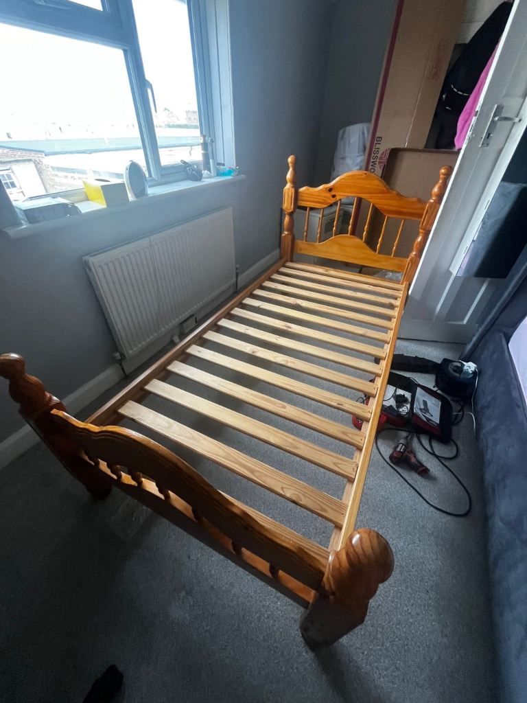 Single pine Bed frame 