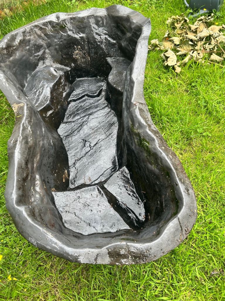 Good Condition Pre-Formed Garden Pond with Terraced Levels