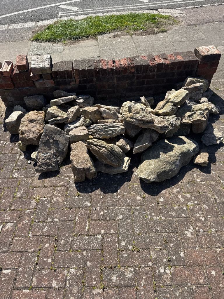 Landscaping rocks at 19 Church Hill N21 1LS