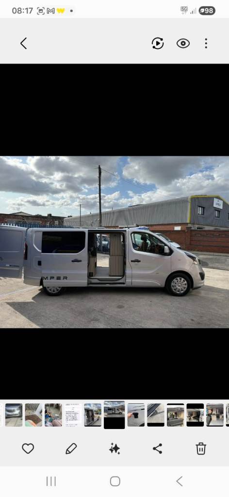 Vauxhall, VIVARO, campervan, 2018, Manual, 1598 (cc)