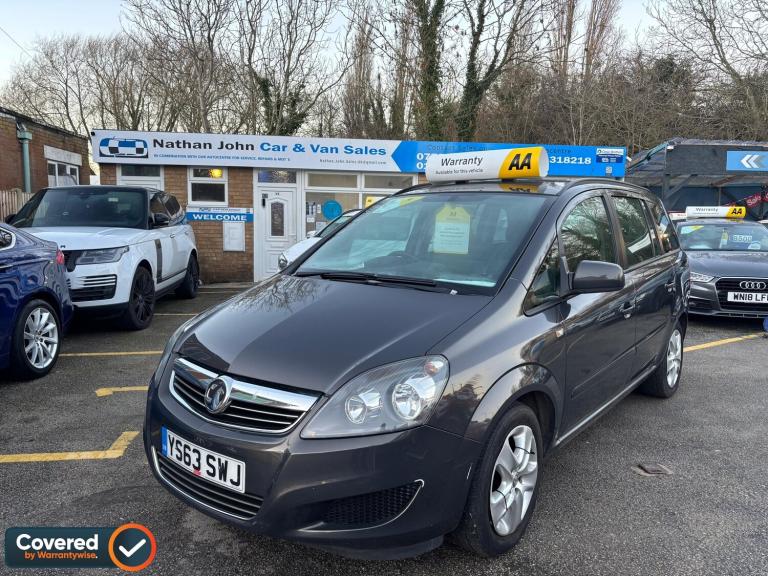 2013 Vauxhall Zafira 1.8 16V Exclusiv MPV 5dr Petrol Manual Euro 5 (120 ps)