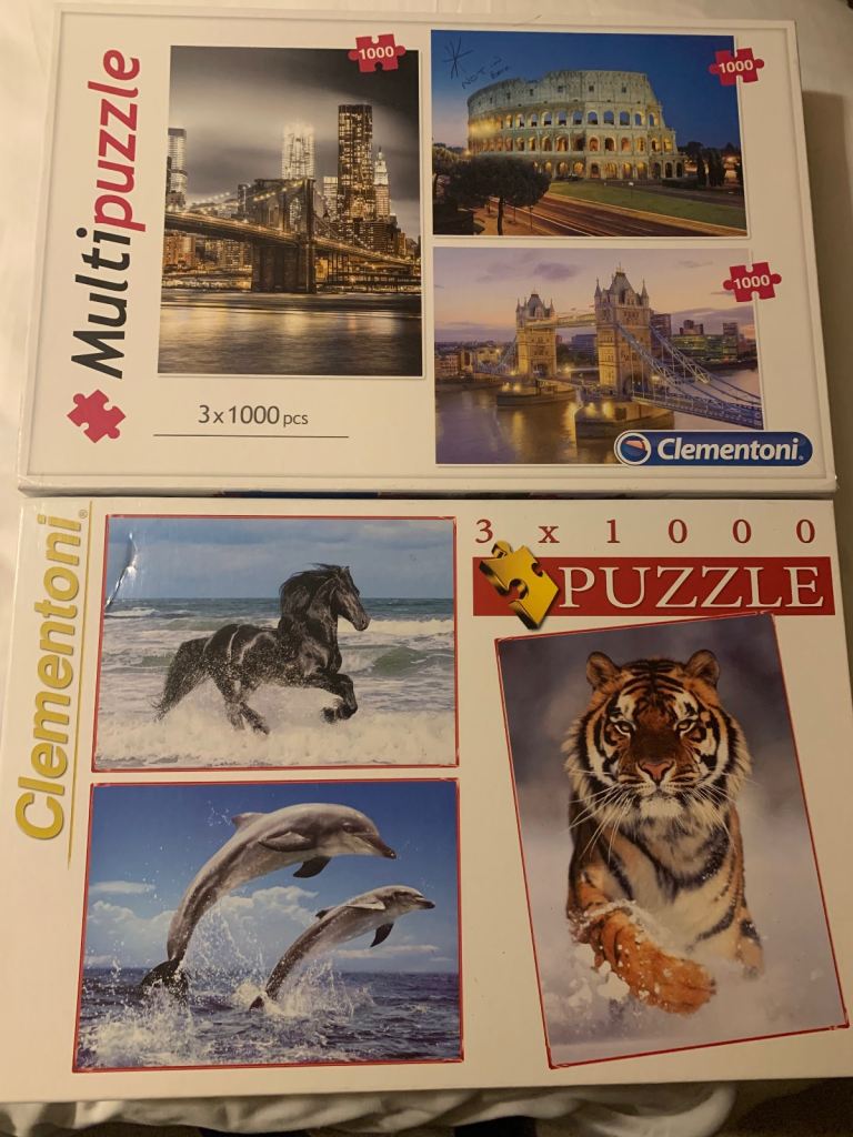 17 x 1000/500 piece Jigsaws