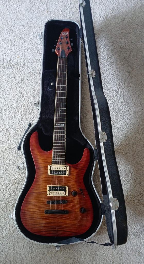 ESP LTD H-400 Electric Guitar – Amber Cherry Sunburst