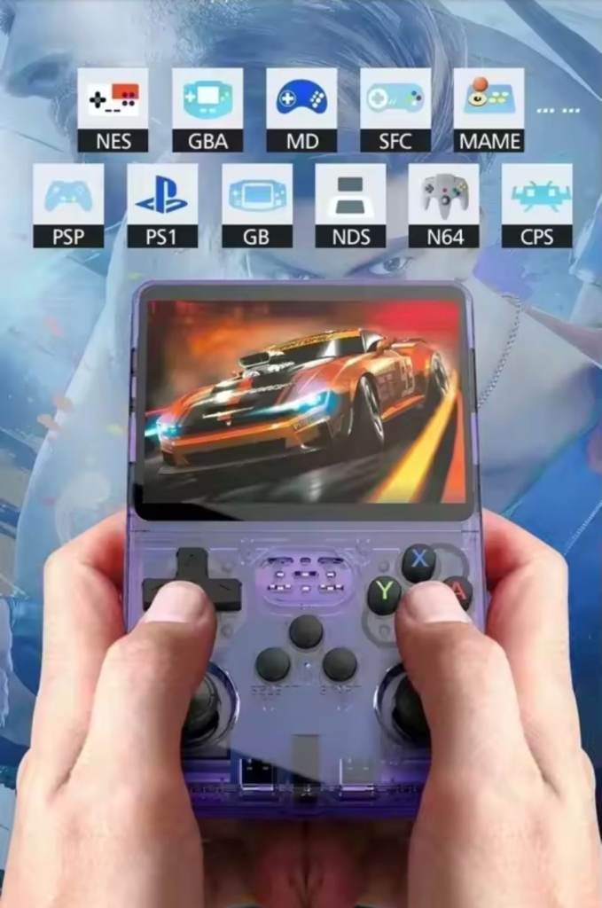New R36S Retro Handheld Game Console 64G 3.5" IPS Screen 20000+ Games