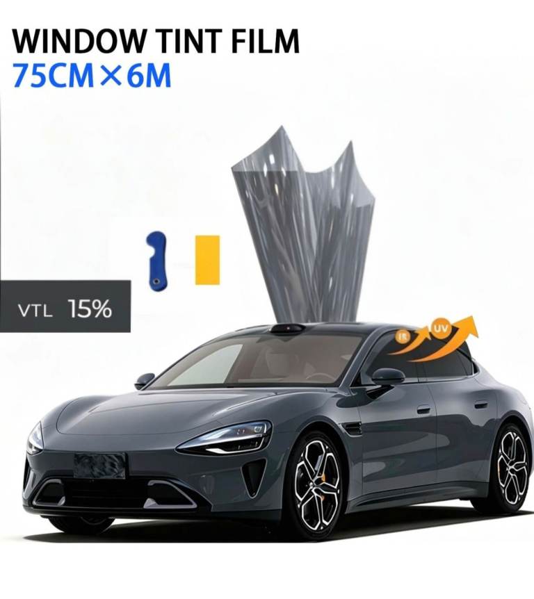 Car Window Tint 15% VTL 75x600cm