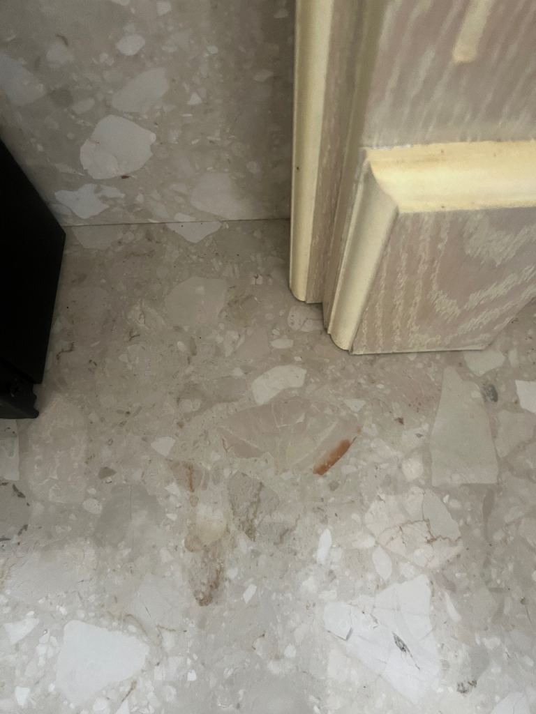 fireplace surrounds with marble backing and lined oak mantle  and hearth.