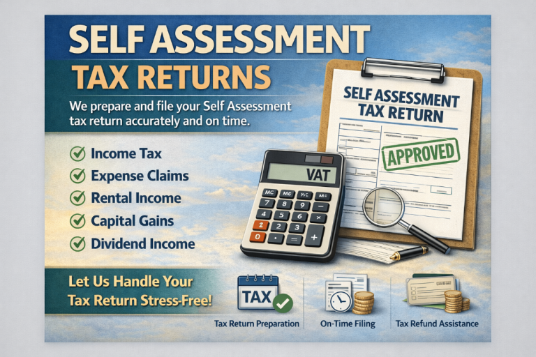 UK Accountant Limited Company Business Accounts Tax Returns VAT Payroll Bookkeeping Self Assessment