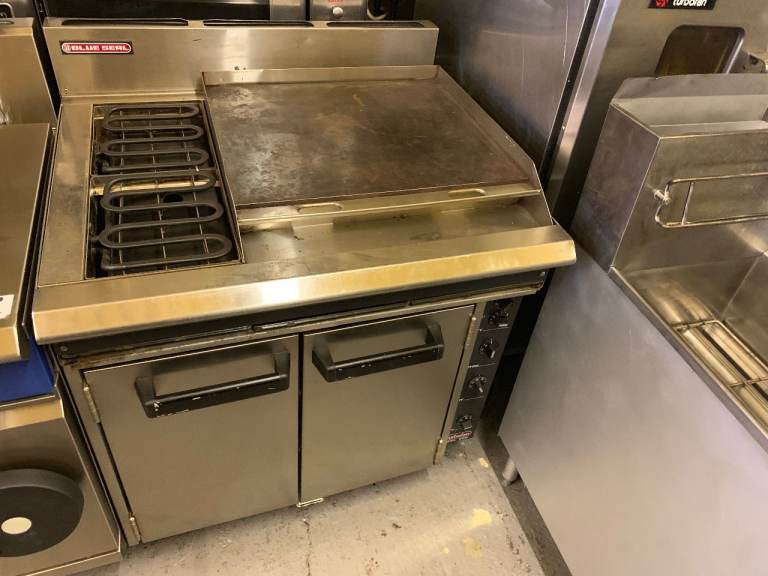 BLUESEAL ELECTRIC  Commercial Griddle and Hob Unit – UNDER OVEN CATERING CAFE RESTAURANT