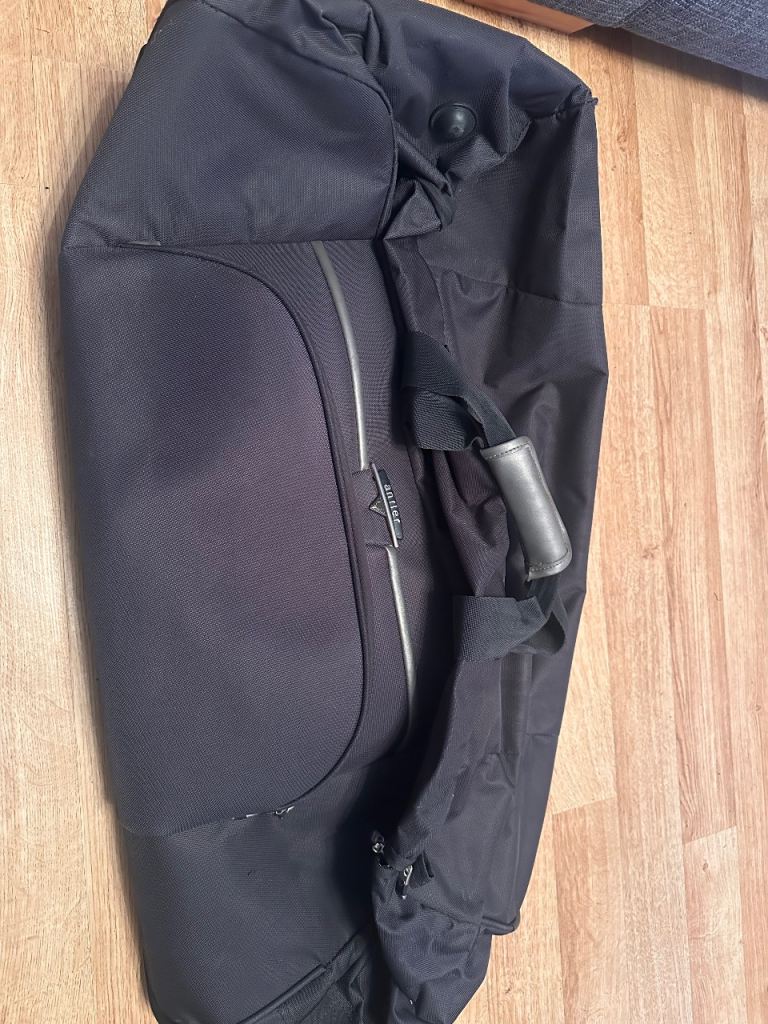 Antler Black Suitcase with Wheels – Good Condition