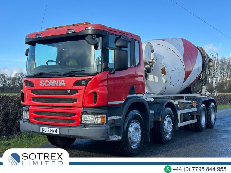 Scania P-SRS P370 8 X 4 Concrete Mixer - One Owner & Low Mileage