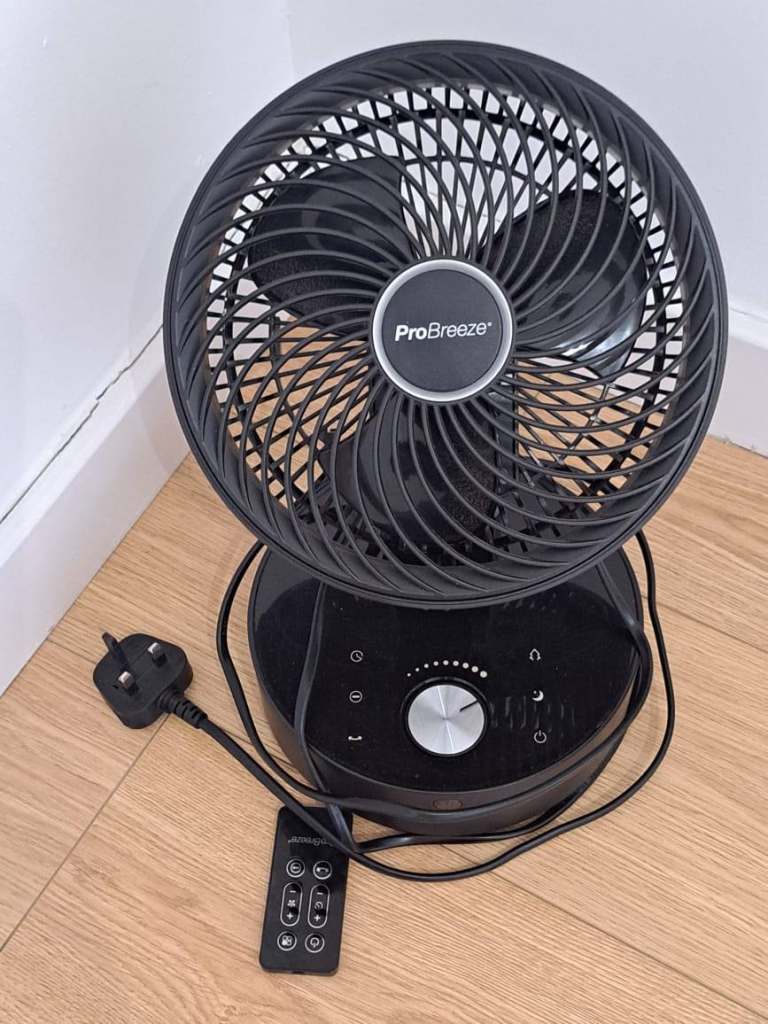 Pro Breeze Electric Fan with Remote Control – Great Condition
